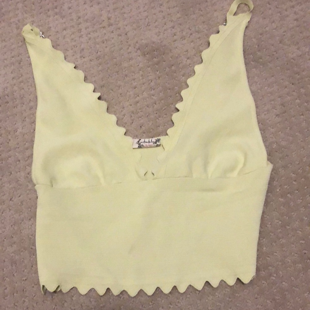 Free People Lime Intimately Top